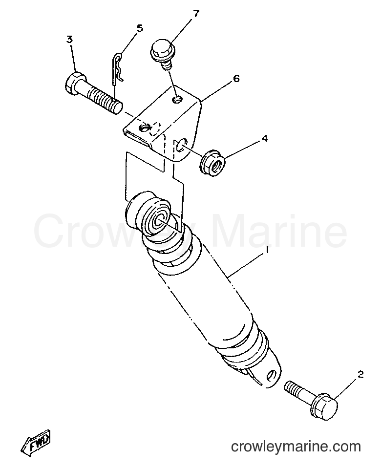 1996 Scooter YA50S - YA50S (4MJ2) [999] - AMORTIGUADOR TRASERO