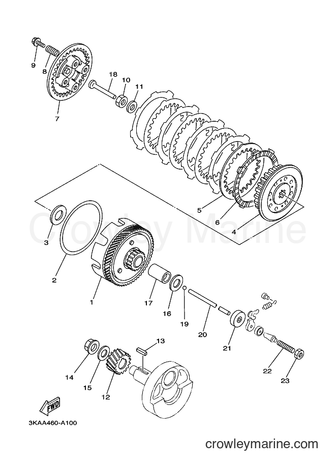 Yamaha Motors RX-K (3KAB) [010] - CLUTCH
