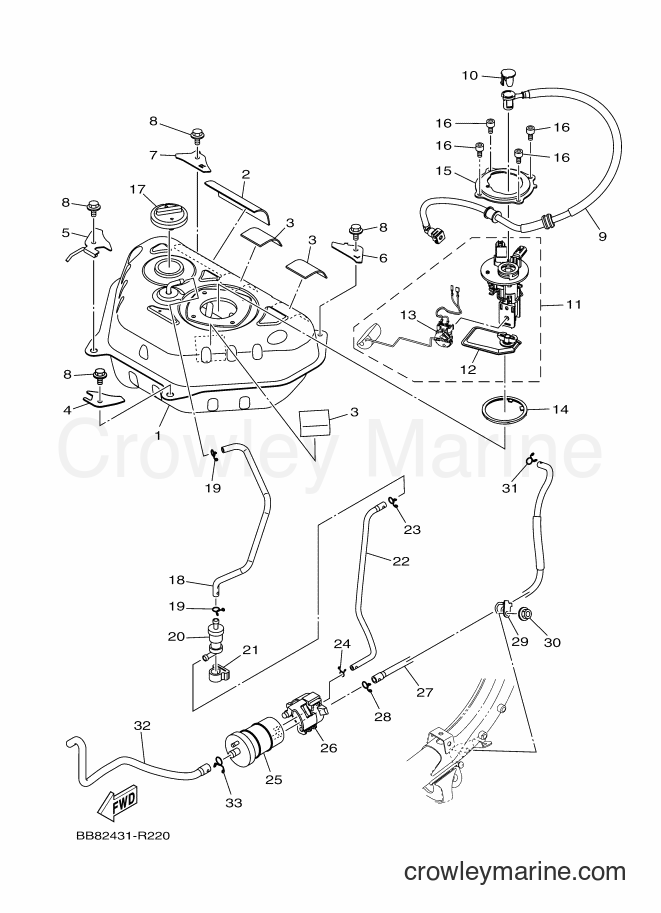 2016 Scooter MWS150-A - MWS150-A (BB81) [010] - FUEL TANK