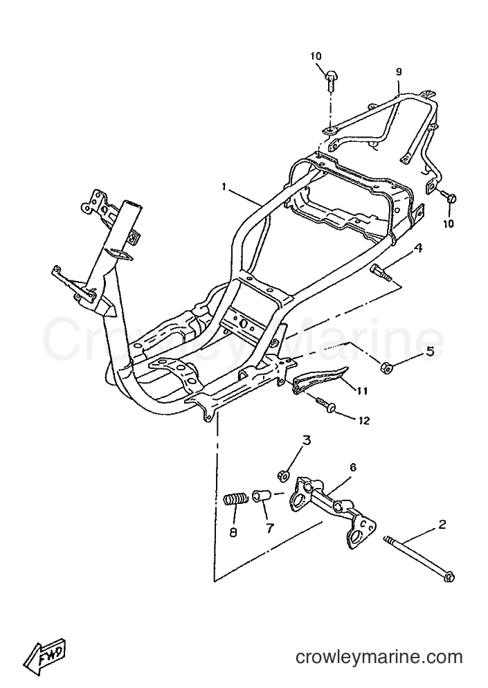 1996 Scooter CW50RSP - CW50RSP (4UR1) [999] - FRAME