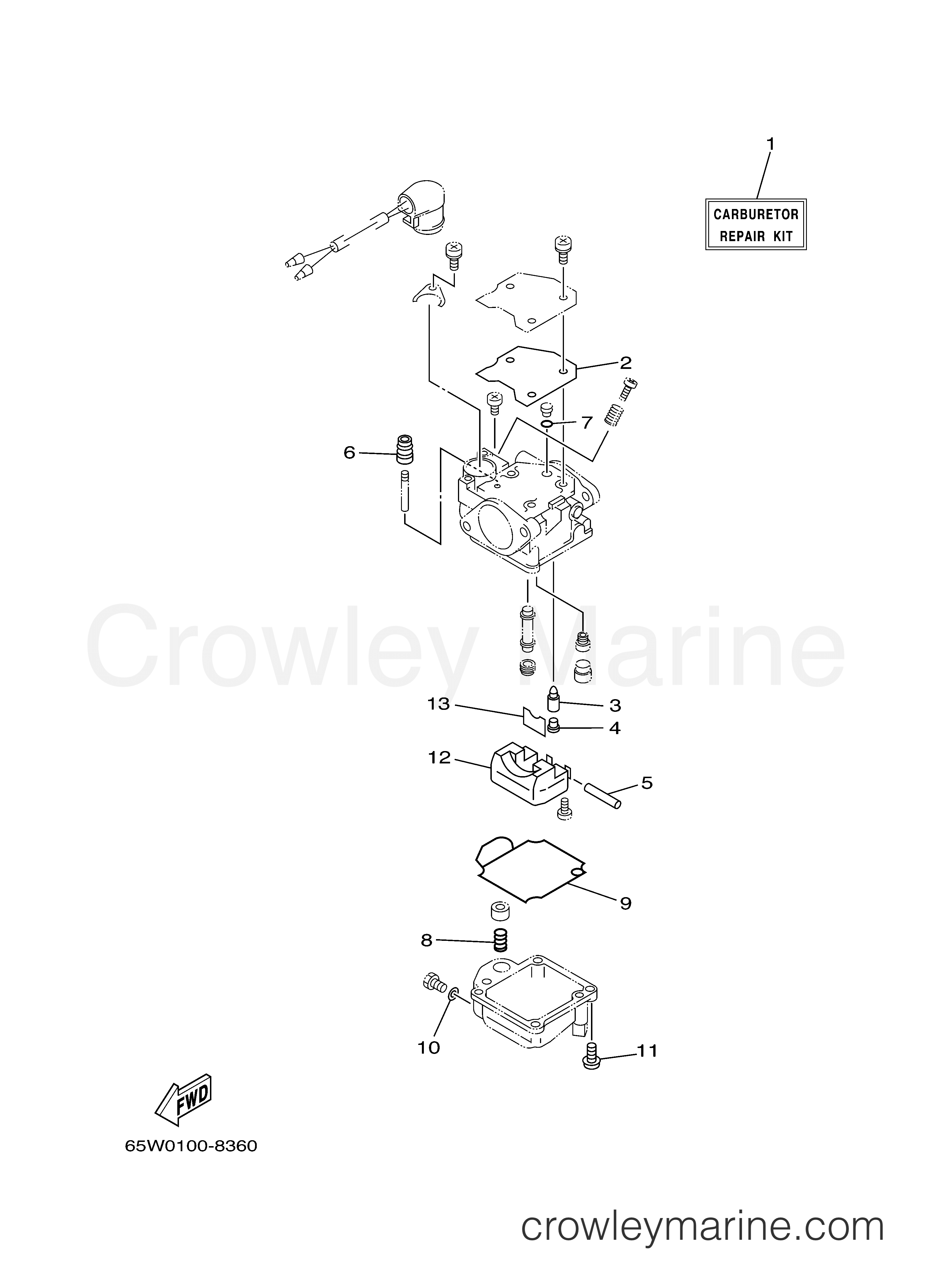 Yamaha Motors F25MSHB - REPAIR KIT 2