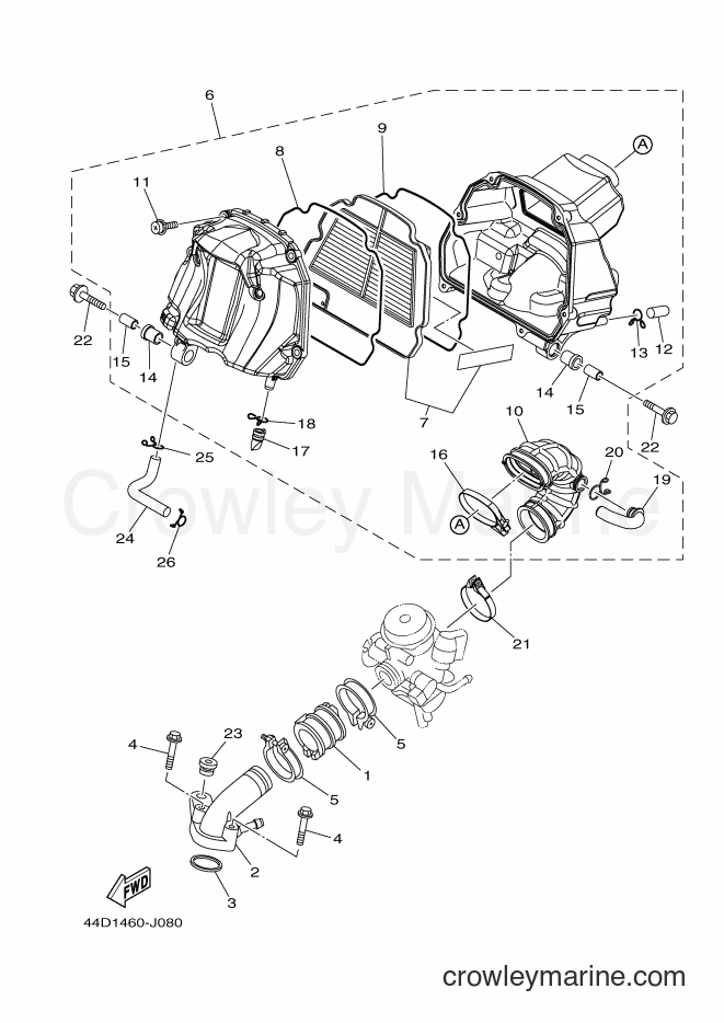 Yamaha Motors AL125C (44D3) [010] - INTAKE