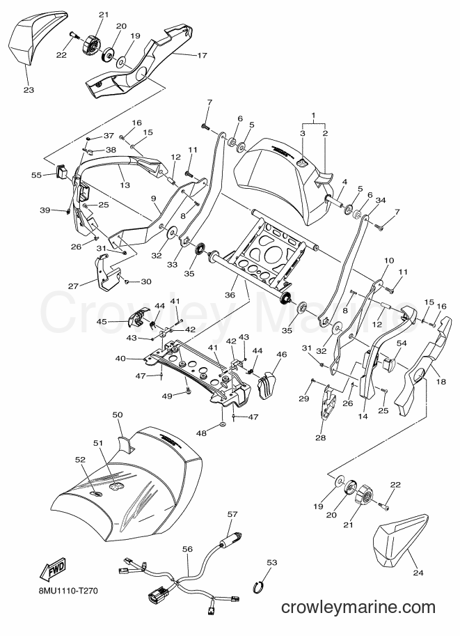2018 Snowmobile SRN10D - SRN10D (8MU1) [010] - SEAT 2