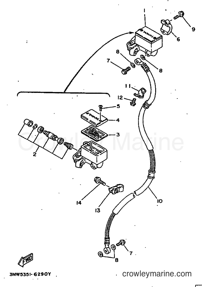 1996 Street Bike SR125 - SR125 (3MW5) [999] - FRONT MASTER CYLINDER