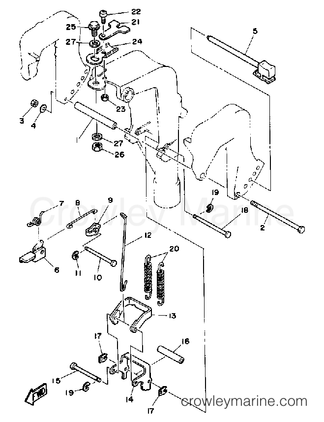 Yamaha Motors T9.9ELHP - BRACKET 2