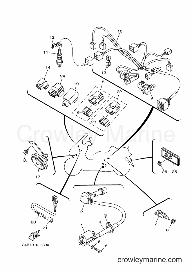 Yamaha Motors YP400G (34BK) [010] - ELECTRICAL 2