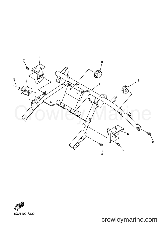 Yamaha Motors RT50VT (8GJ1) [020] - STEERING GATE