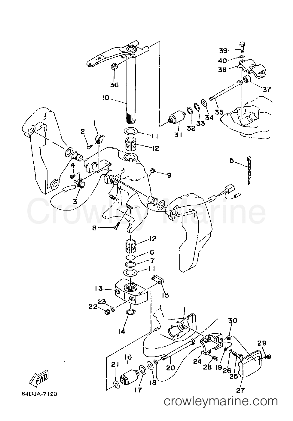 Yamaha Motors B115TLRX - BRACKET 2