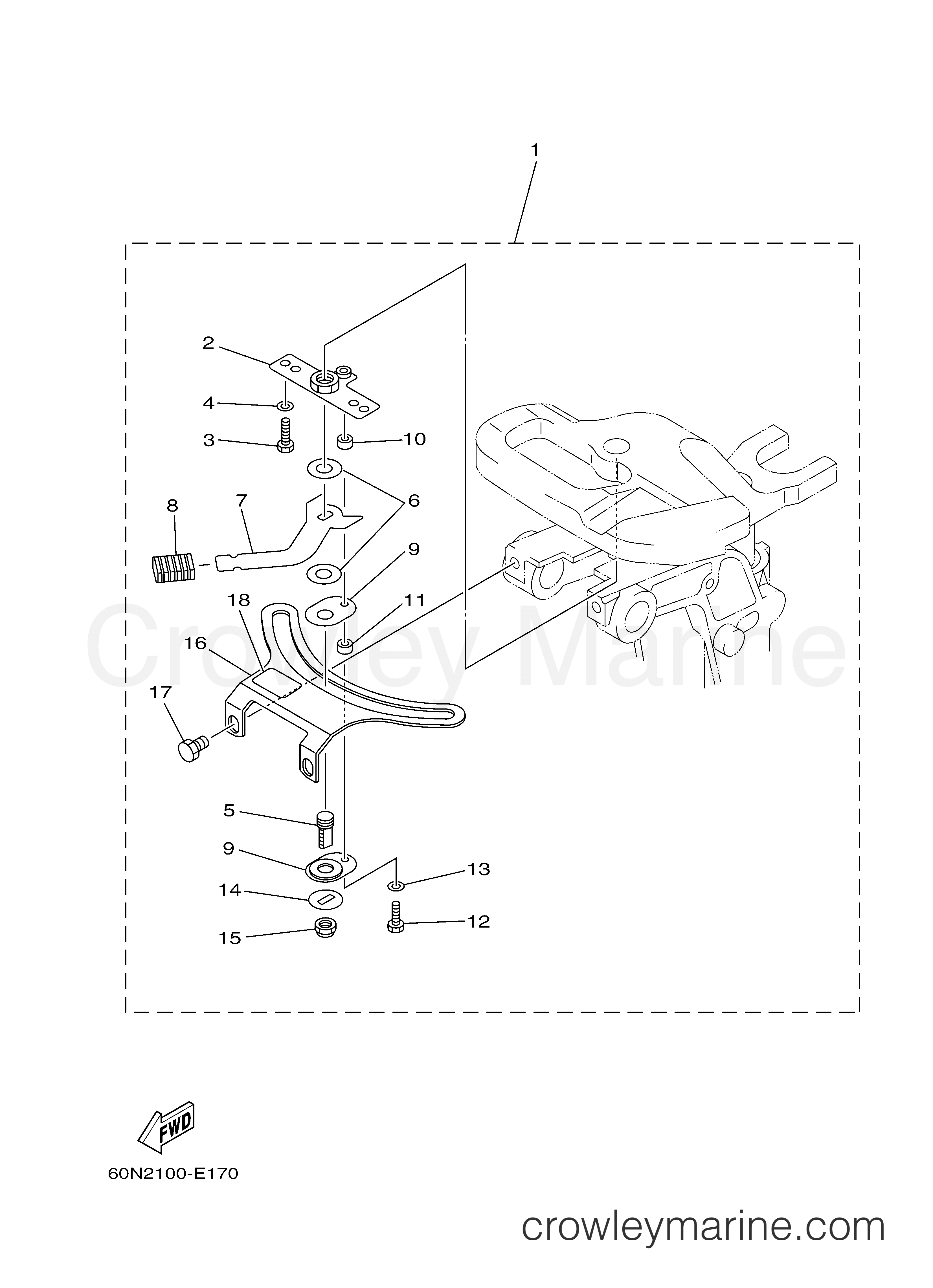 Yamaha Motors F8CMSH - STEERING FRICTION
