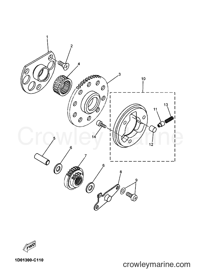 2004 Dirt Bike DT125RE - DT125RE (1D01) [070] - STARTER