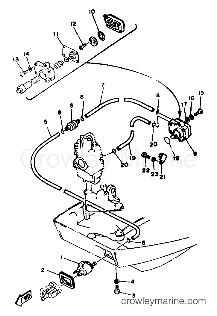 Yamaha Motors T9.9ELHR - FUEL SYSTEM