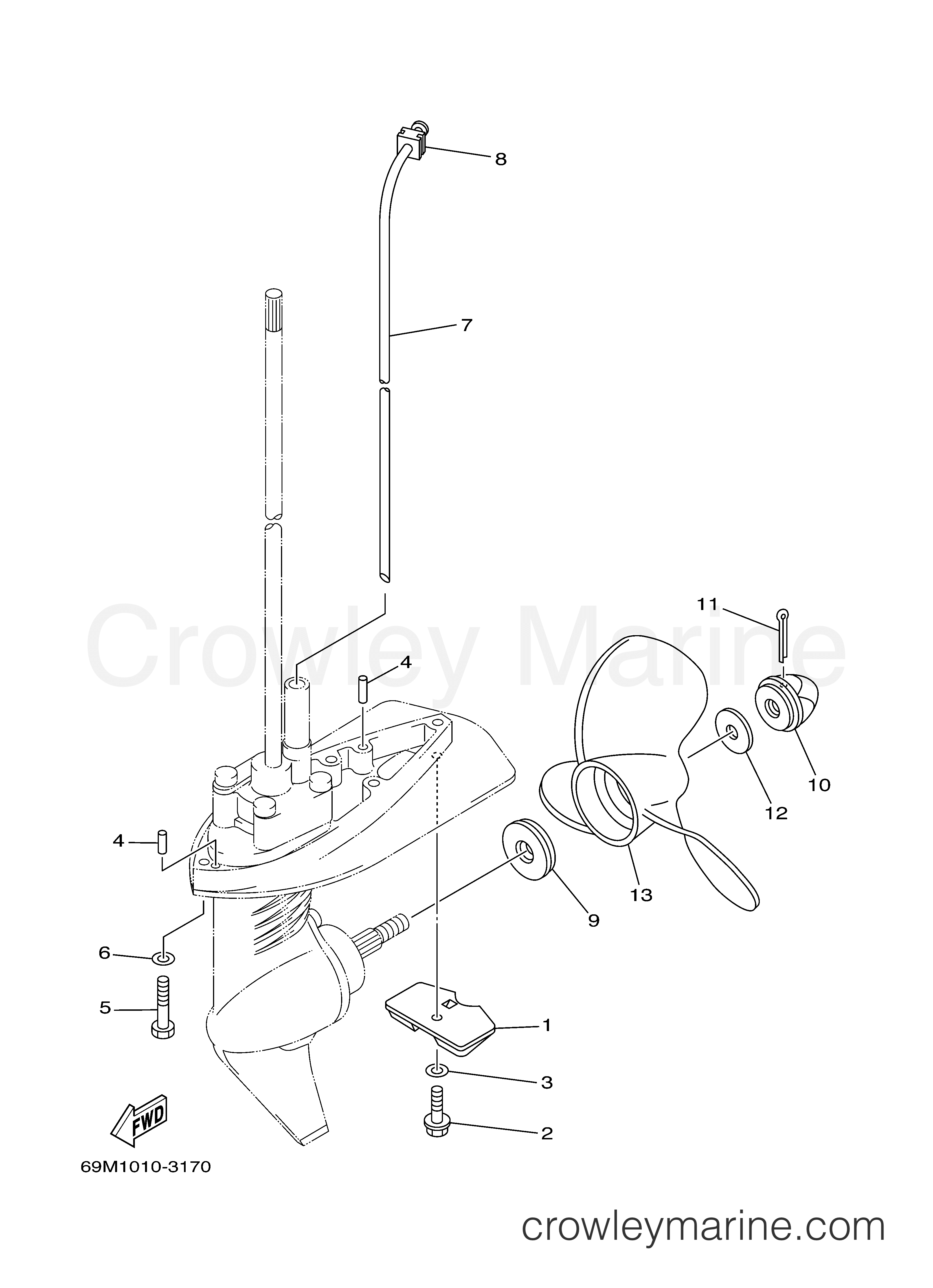 Yamaha Motors F2.5SMHA - LOWER CASING DRIVE 2
