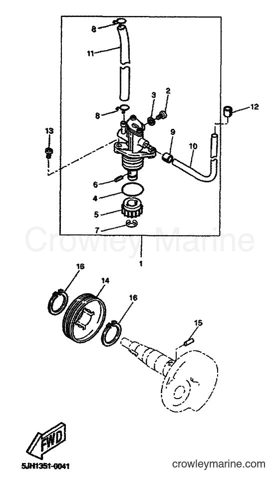 2000 Scooter CW50 - CW50 (5MN1) [030] - OIL PUMP