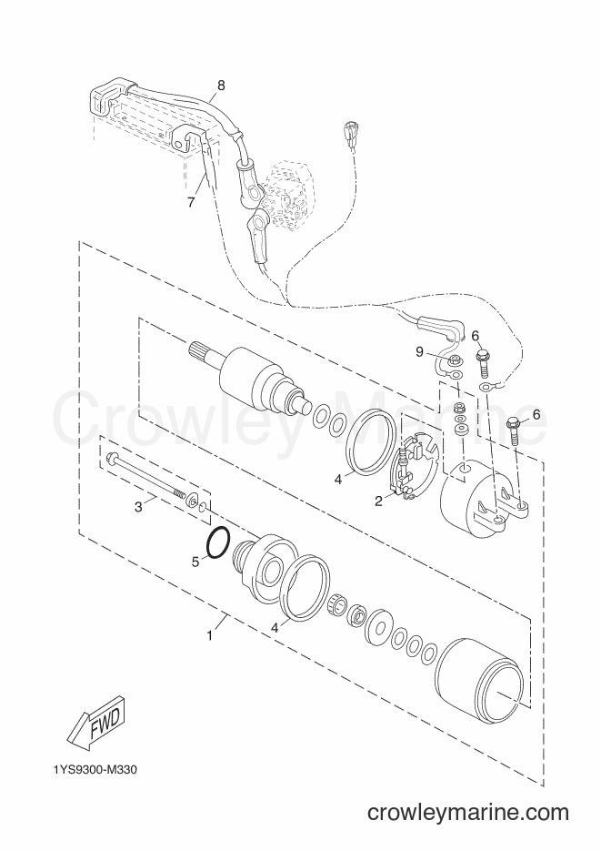 2013 Scooter YP250R - YP250R (1YS9) [020] - STARTING MOTOR
