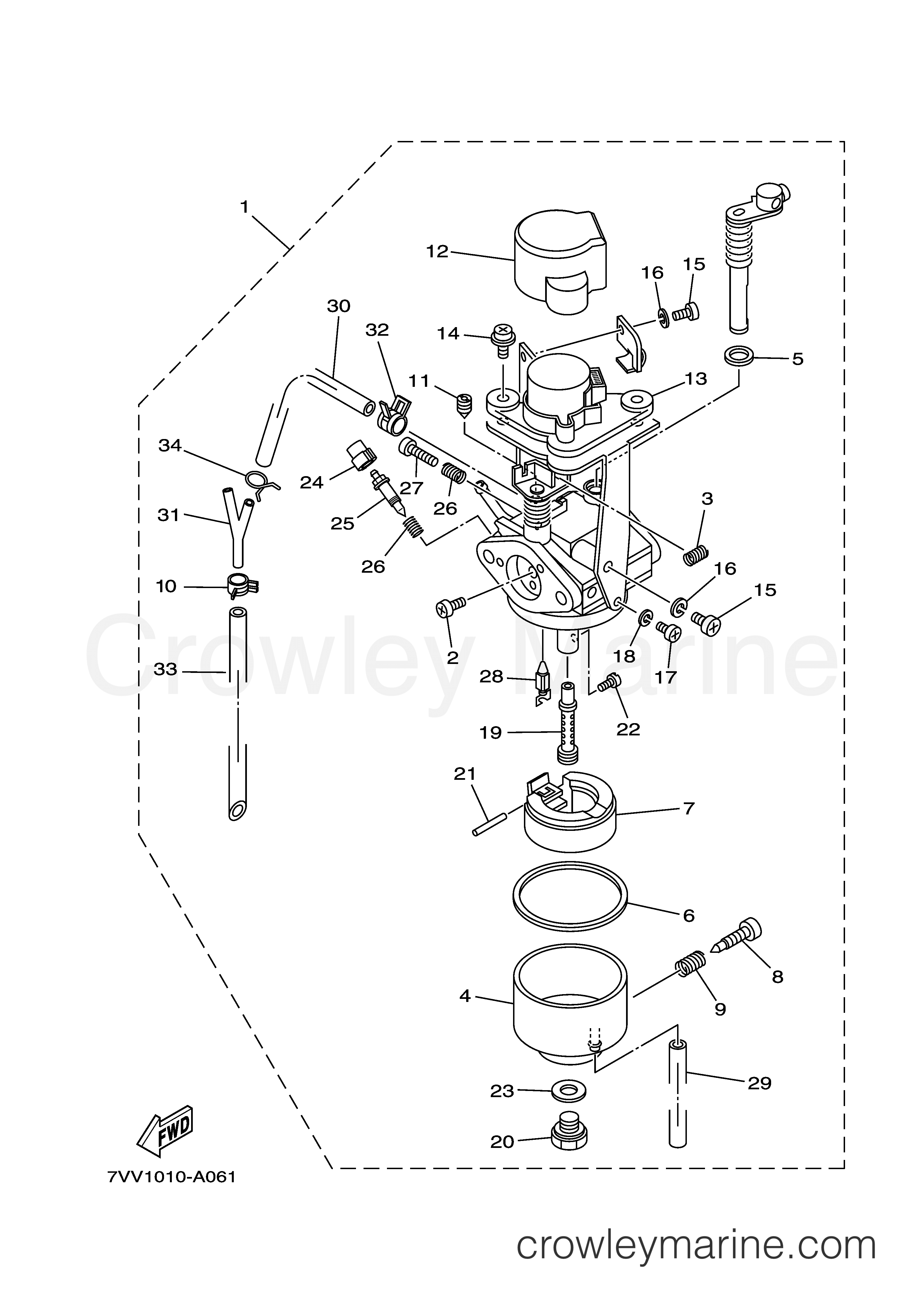 Yamaha Motors EF1000IS - CARBURETOR