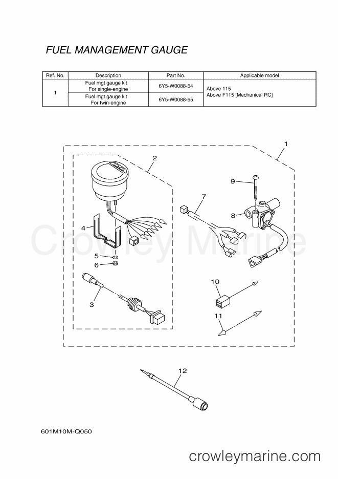Yamaha Motors RIGGING METER-2016 (601M) [010] - METER 5