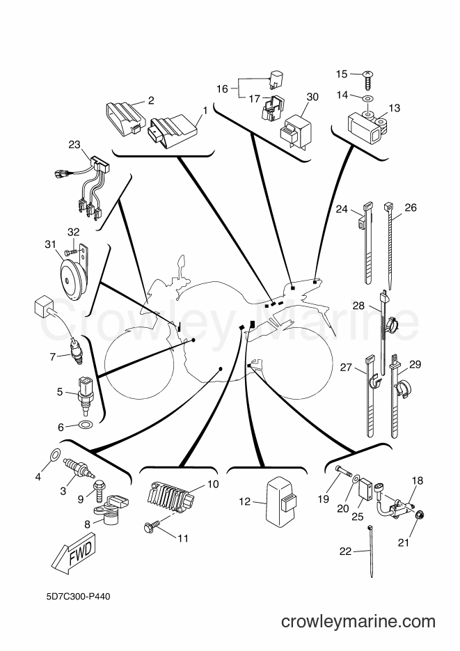2015 Sport Bike MT125 - MT125 (5D7C) [080] - ELECTRICAL 2