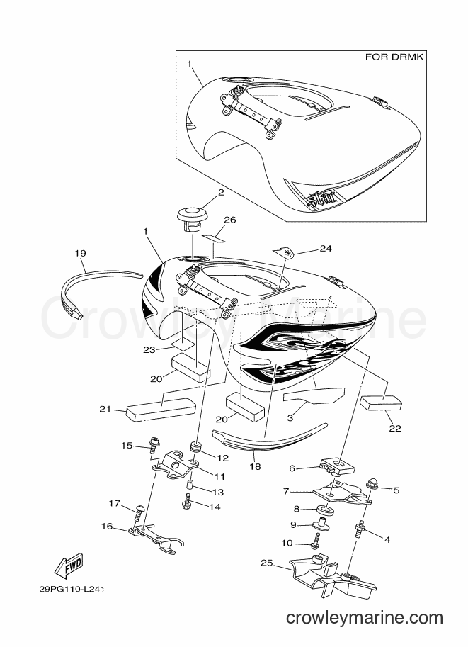 2013 Cruiser XV1900CU - XV1900CU (29PM) [010] - FUEL TANK