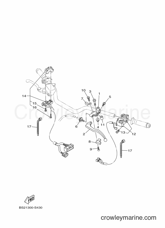 2017 Street Bike MT-09A - MT-09A (BS26) [010] - HANDLE SWITCH & LEVER