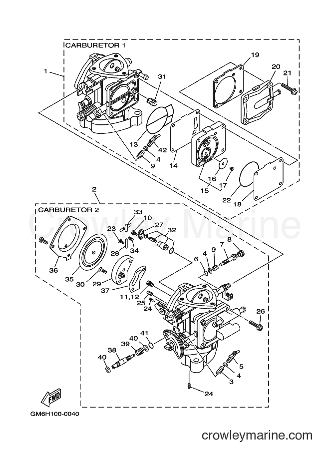 Yamaha Motors JET FOR SJ700AY (64V1) [040] - CARBURETOR