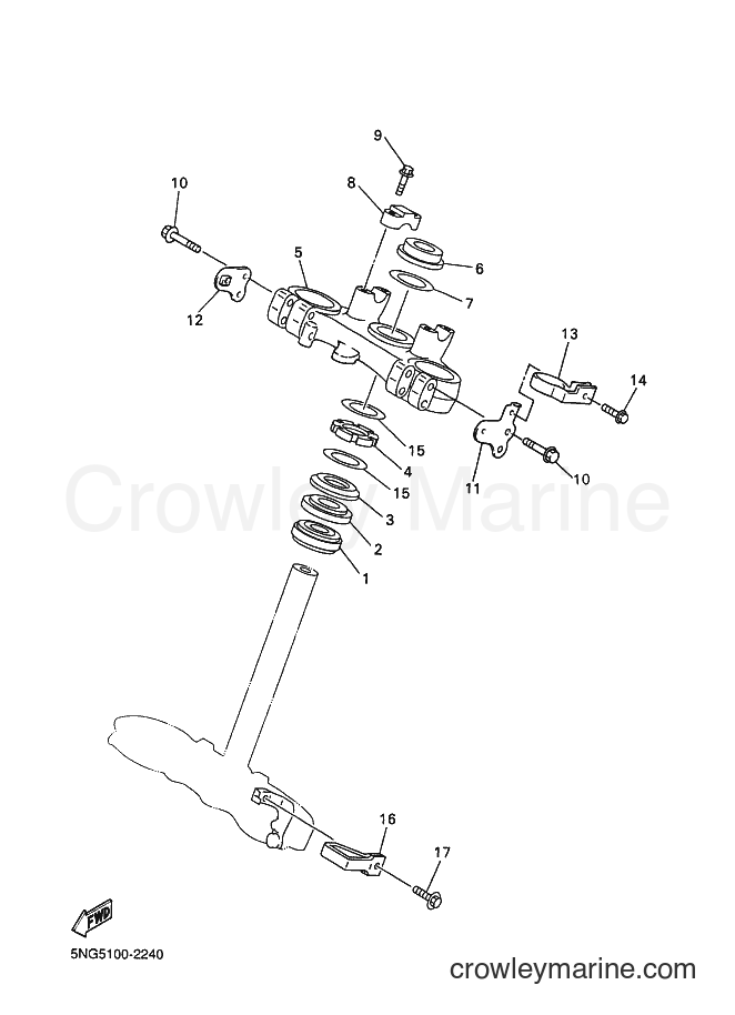 2002 Dirt Bike WR426F - WR426F (5NG6) [090] - STEERING