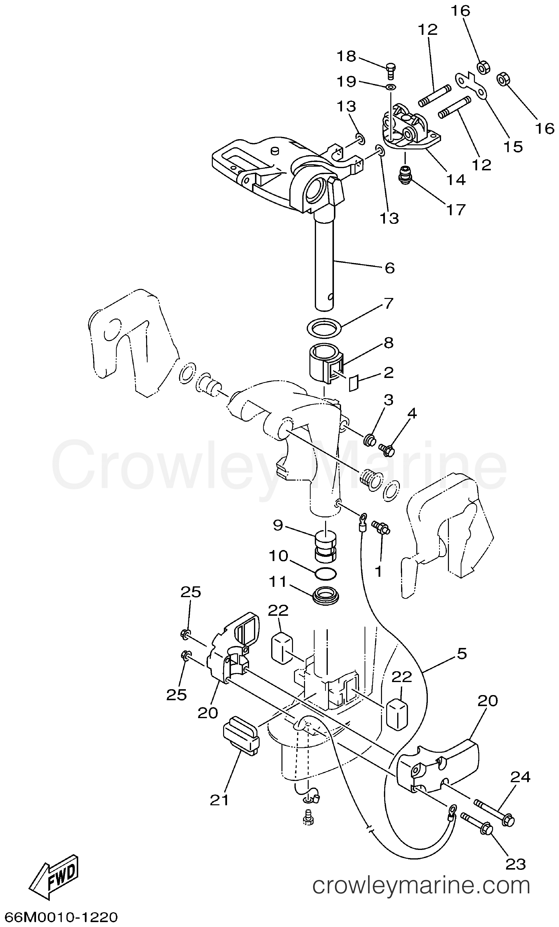 Yamaha Motors F15MLHA - BRACKET 2