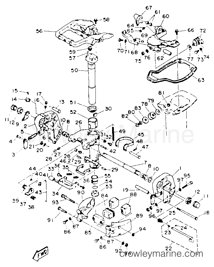 Yamaha Motors C30ELRP - BRACKET 1