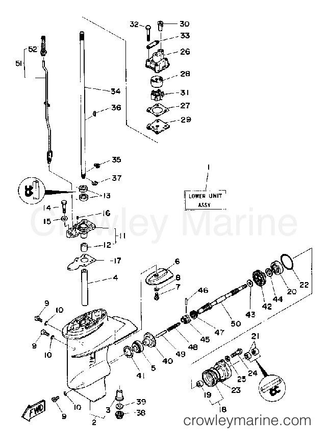 Yamaha Motors 6MSHQ - LOWER DRIVE 1