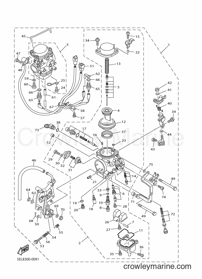 Yamaha Motors XVS1100 (5EL8) [040] - CARBURETOR