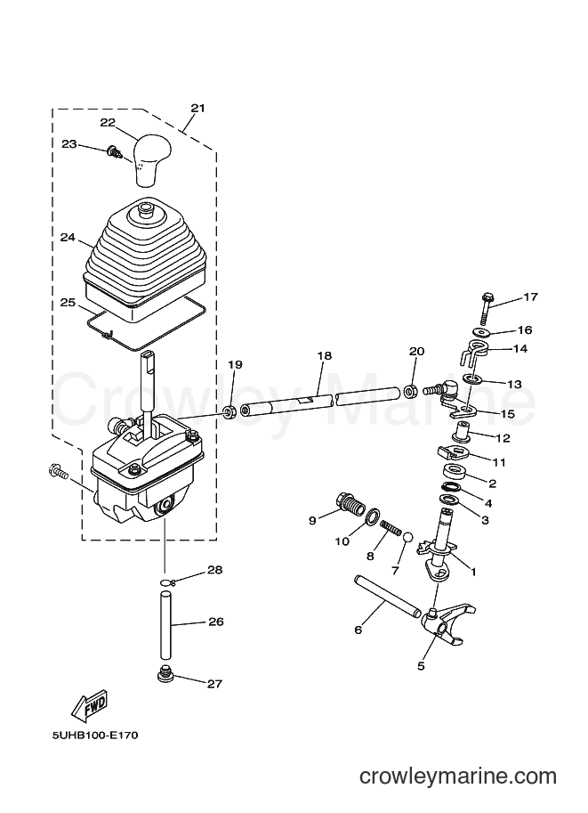 2006 ATV YFM350A - YFM350A (5WH8) [010] - SHIFT SHAFT