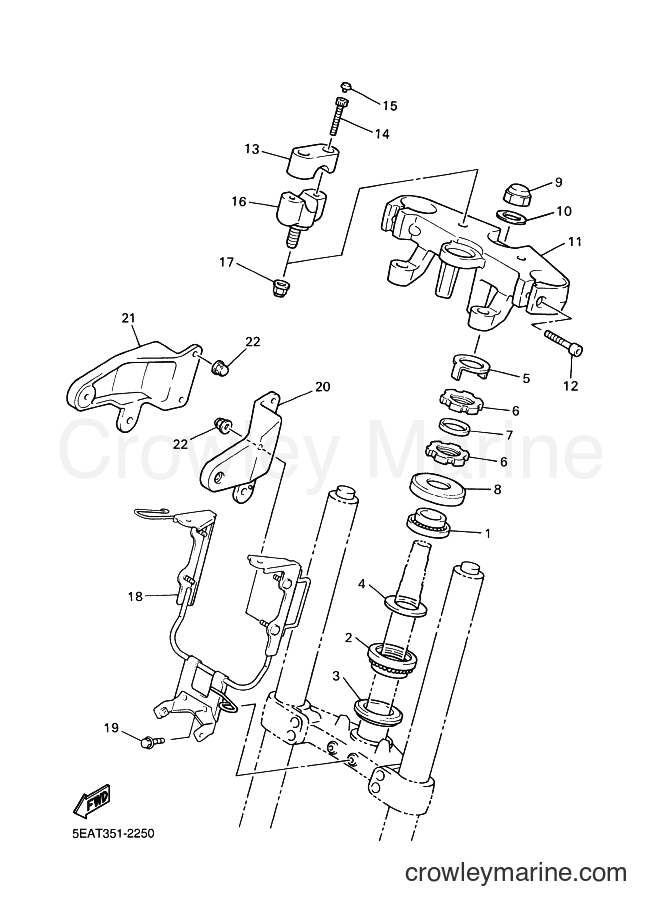 2003 Street Bike XJR1300 - XJR1300 (5WM1) [080] - STEERING