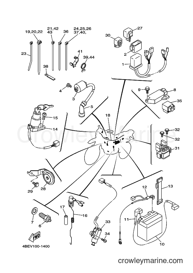 2001 Dirt Bike XT225 - XT225 (4BEX) [010] - ELECTRICAL 1