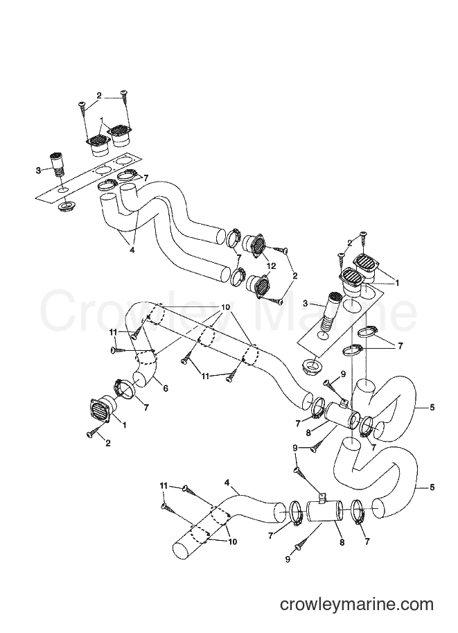 Yamaha Motors SRT1000B-E (F1CA) [020] - VENTILATION SYSTEM