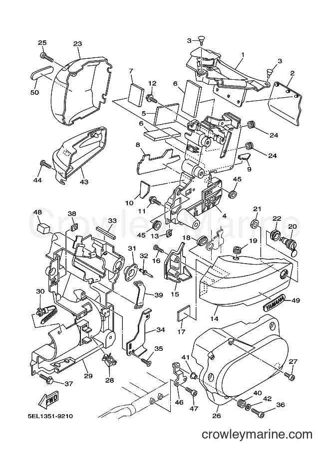 Yamaha Motors XVS1100 (5EL8) [010] - SIDE COVER