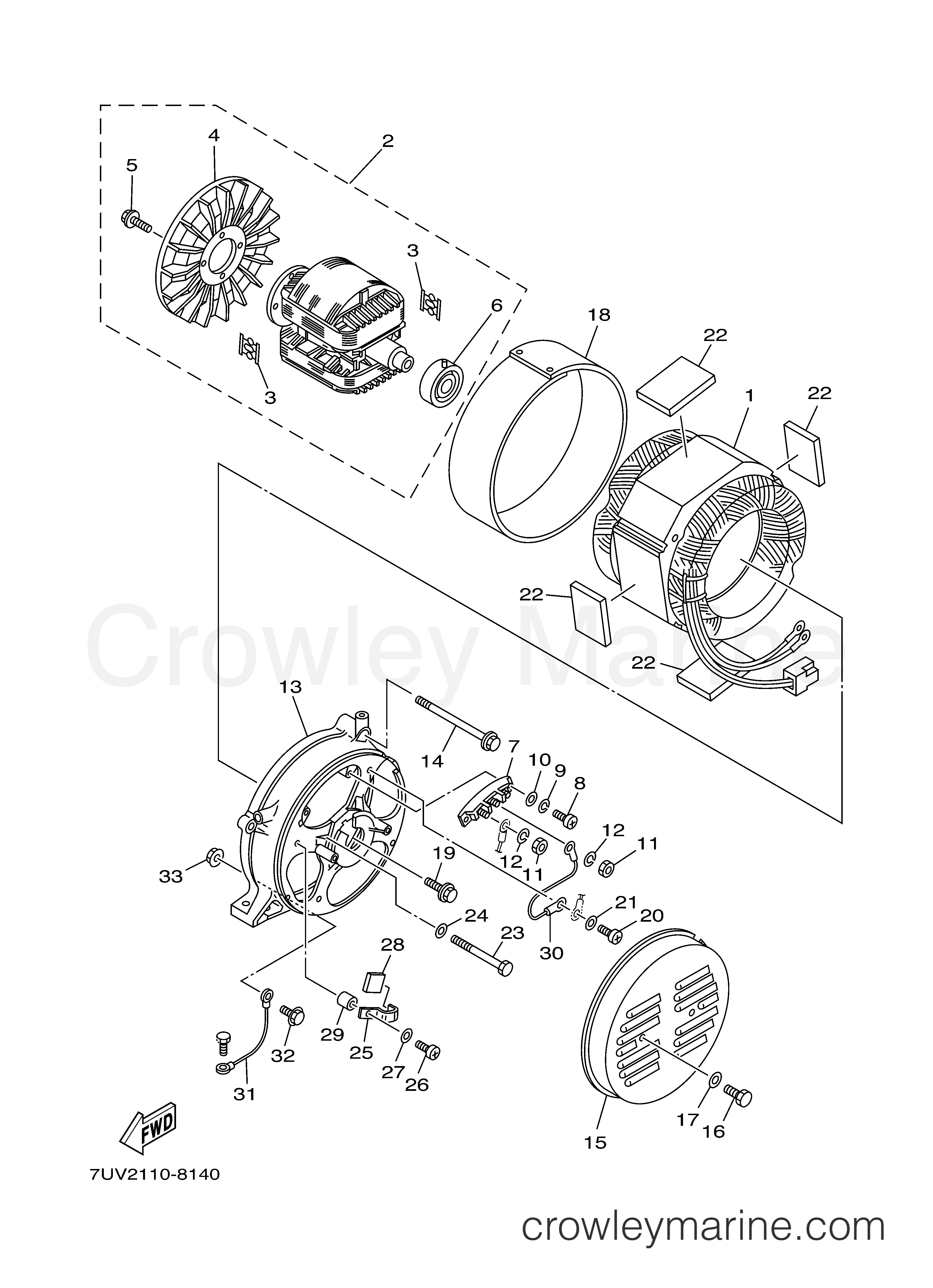 Yamaha Motors EF6600AX - GENERATOR 1 EF4600AX