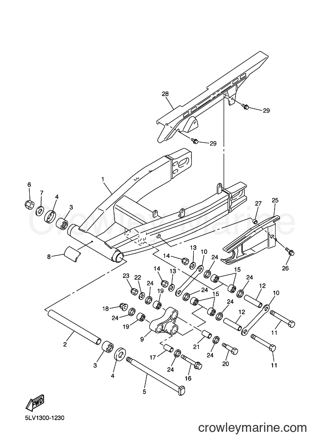 Yamaha Motors FZS1000 (5LV8) [071] - REAR ARM