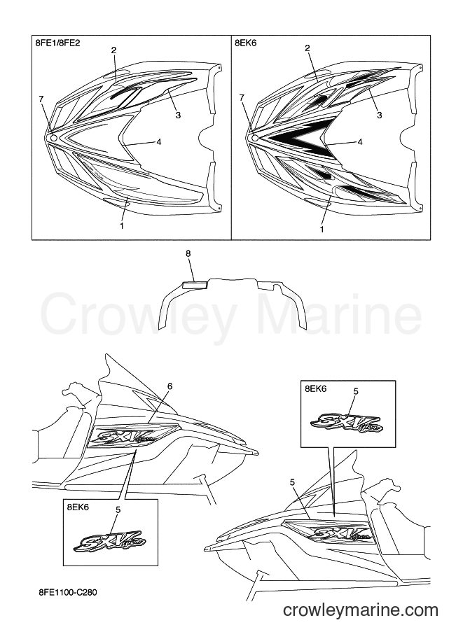 2004 Snowmobile SXV70SP - SXV70SP (8FE1) [020] - EMBLEM