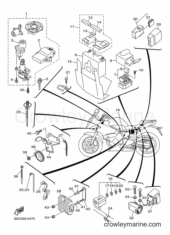 2013 Street Bike XJ6SA - XJ6SA (36D7) [010] - ELECTRICAL 2