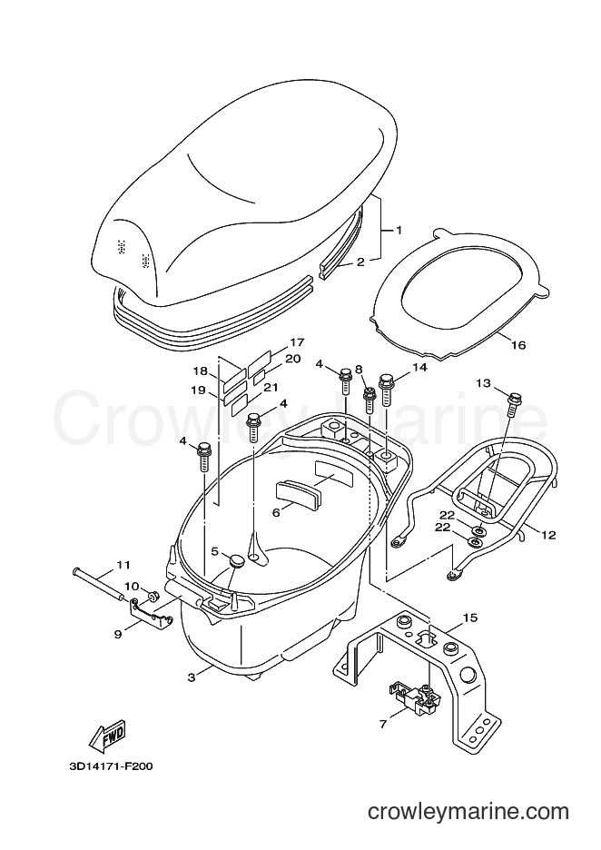 Yamaha Motors XC50 (3D1C) [010] - SEAT
