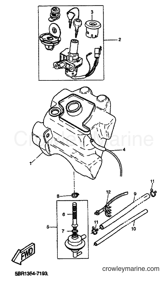 2001 Scooter YQ50 - YQ50 (5KH9) [010] - FUEL TANK