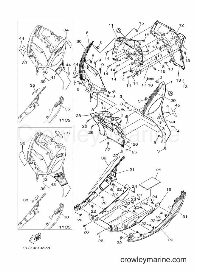2013 Scooter AF115F - AF115F (1YC2) [010] - LEG SHIELD