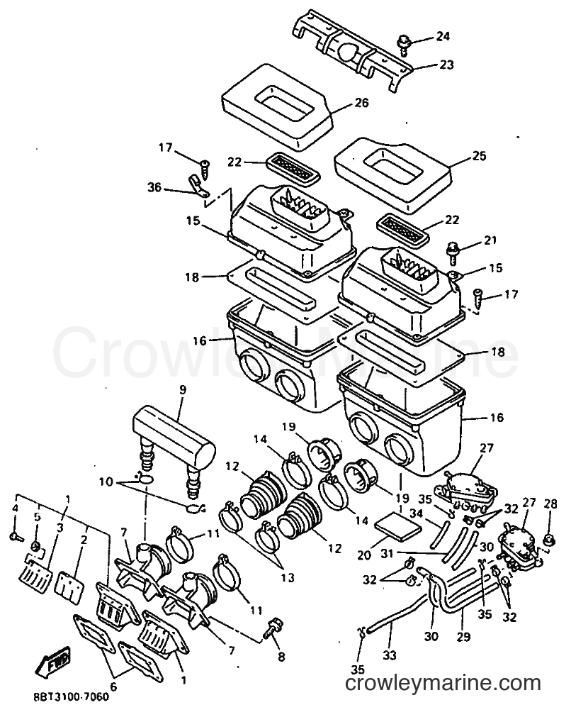 Yamaha Motors VX800ST (8BT3) [020] - INTAKE
