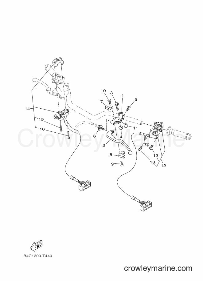2018 Street Bike MT-07A - MT-07A (B4C6) [010] - HANDLE SWITCH & LEVER