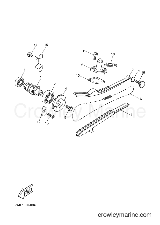 2000 Scooter XN125 - XN125 (5MF1) [010] - CAMSHAFT & CHAIN