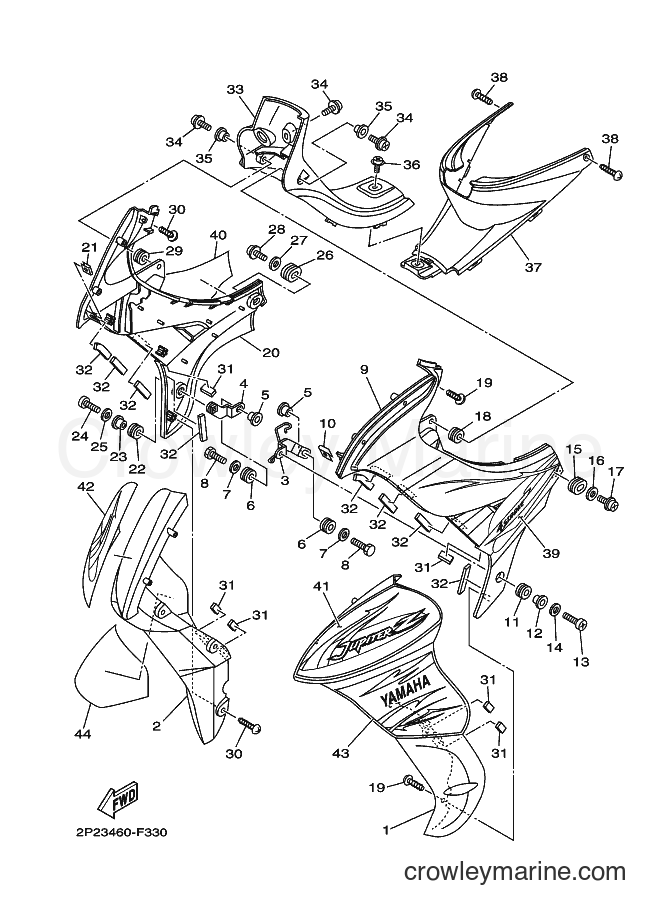 2007 Scooter T110SEC - T110SEC (2P24) [010] - LEG SHIELD