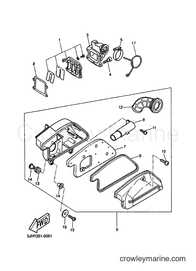 Yamaha Motors EW50 (5JH1) [040] - INTAKE