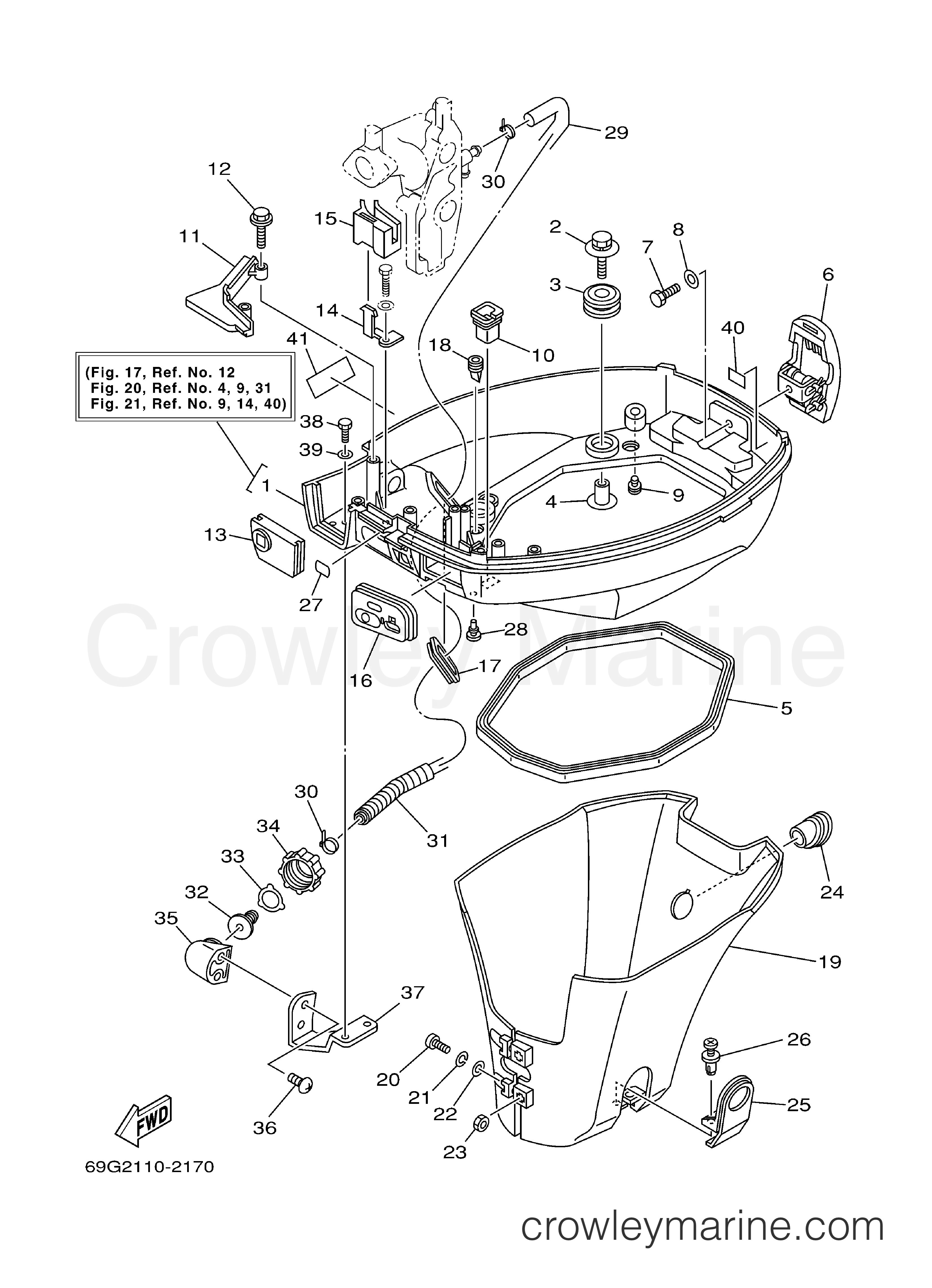 Yamaha Motors T8PLHB - BOTTOM COWLING