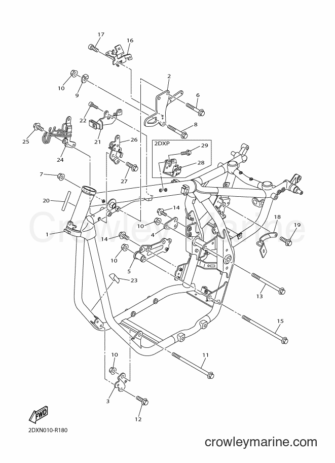 Yamaha Motors XVS950CU (2DXP) [010] - FRAME