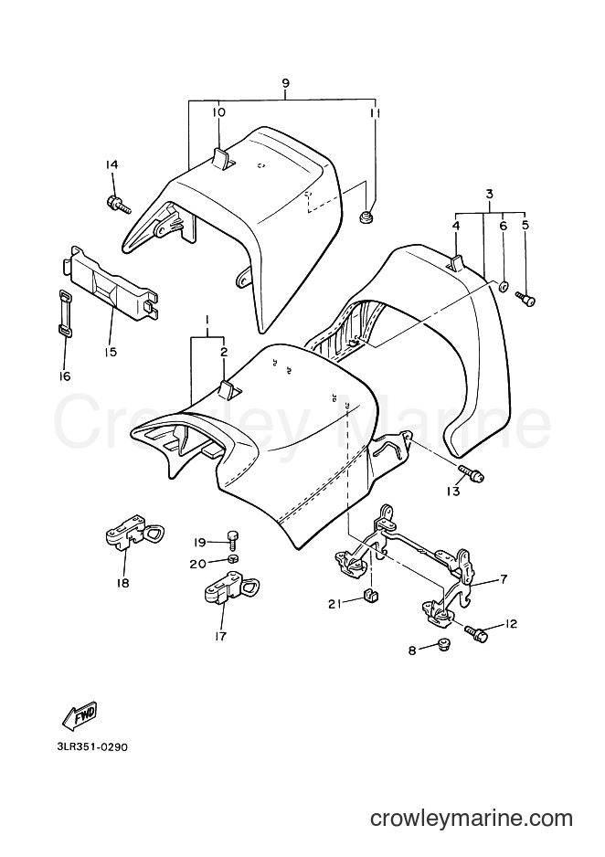 Yamaha Motors VMX12 (5GKB) [01A] - SEAT