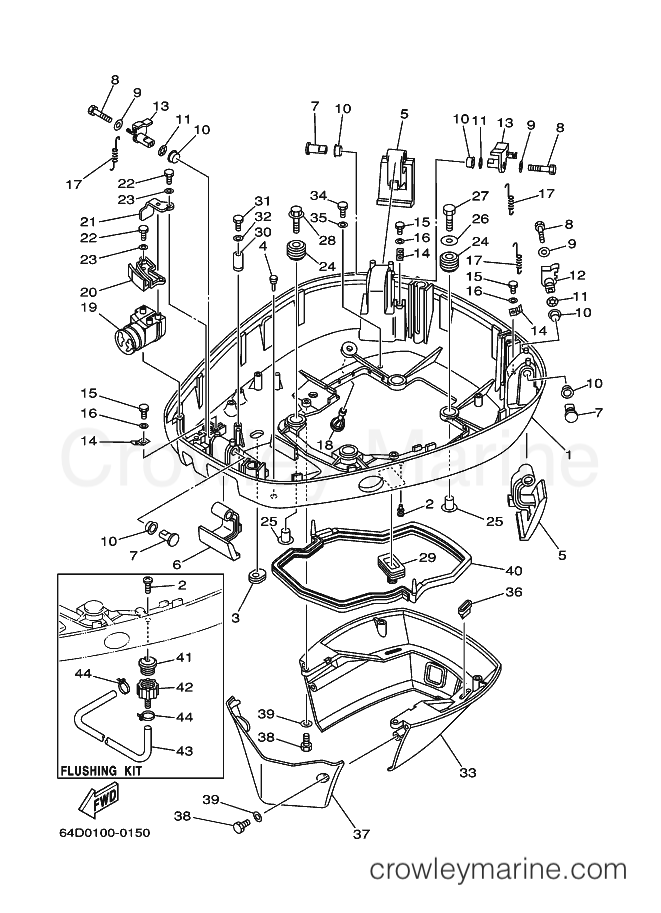 Yamaha Motors S150TXR (64C) [070] - BOTTOM COWLING